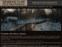 Tablet Screenshot of gribbinsfilms.com